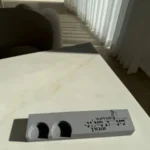 פמוט זוגי בטון אפור