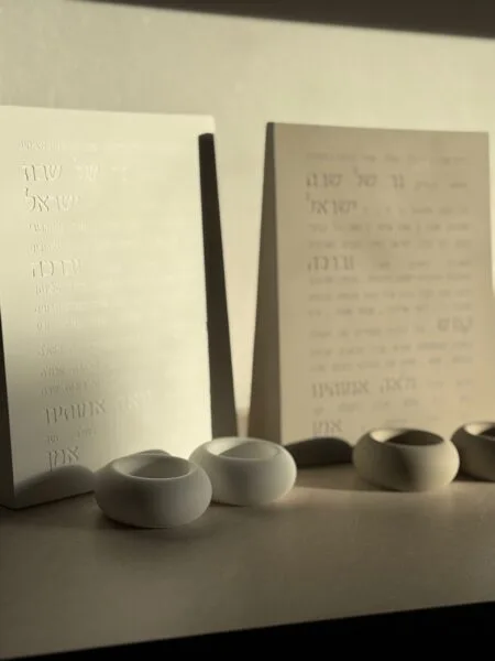 סט הדלקת נרות יוקרתי לבן - תמונה 2