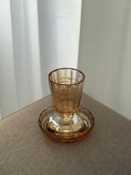 גביע קידוש קריסטל רוז גולד