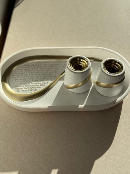 סט פמוטים ומגש פוליריזן מהודר