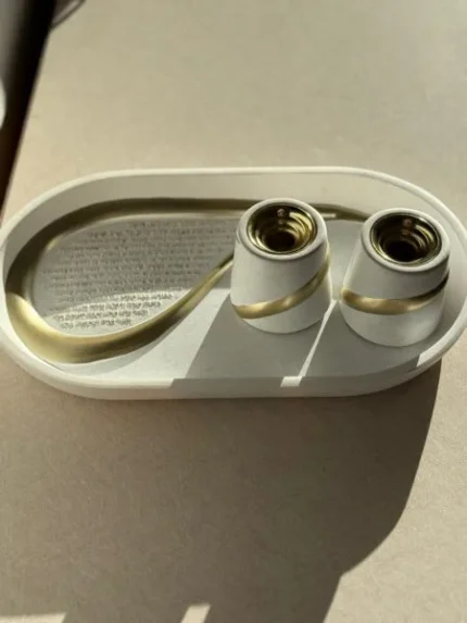 סט פמוטים ומגש פולירזין מהודר