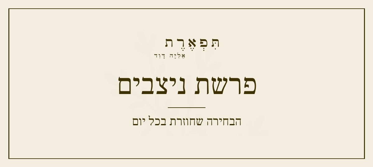 פרשת ניצבים